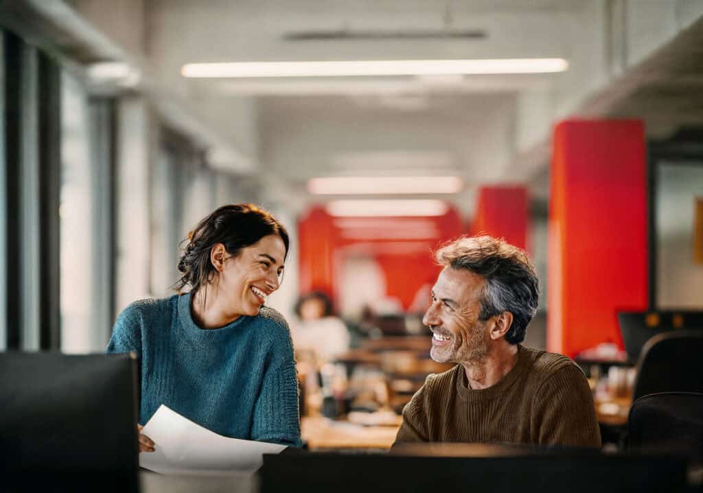 People working in a Dovida office
