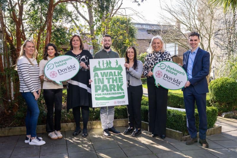 Representatives from Dovida and Parkinson's Ireland launch a Walk in the Park for Parkinson's