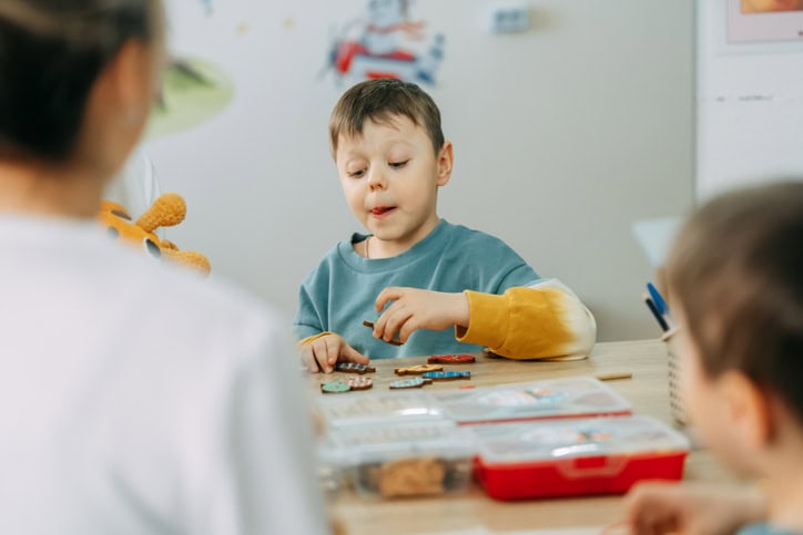 Dovida Autism Support Services young boy gets creative