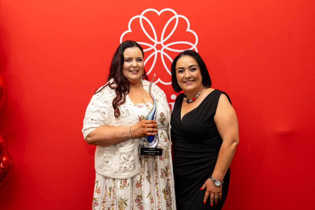 Mary with Bridget McGrath, General Manager at Dovida Sligo, Leitrim, Roscommon